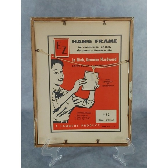 Vintage Frederic Remington "A Breed" 1956 Color Print Native American Framed - Picture 6 of 6